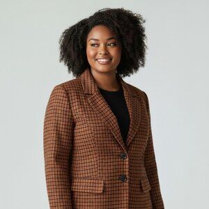 Talbots Houndstooth Blazer New